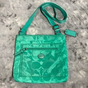 Coach Signature Getaway Nylon Crossbody F77408
